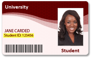 You will find the student ID in your student ID card
